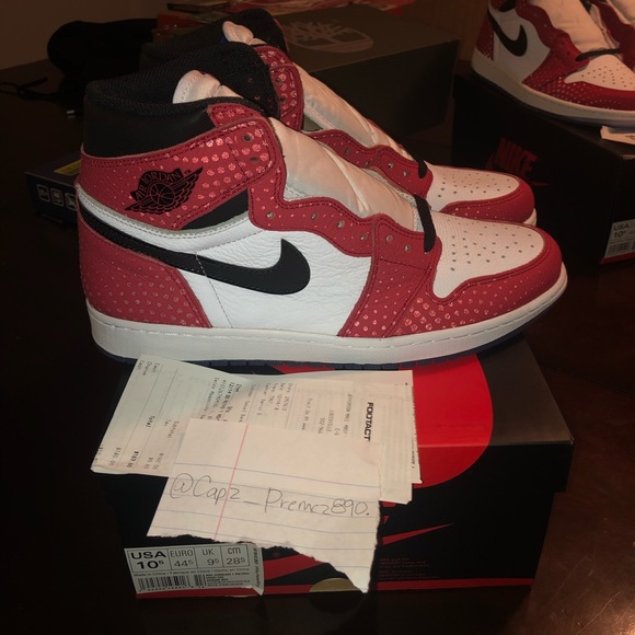 Air Jordan 1 “Spider-Man Origin” Sz 10.5 DS - Picture 4 of 8